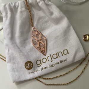 Gorjana Rose Gold and Yellow Gold Tribal Pendant Necklace